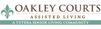 Logo for Oakley Courts Assisted Living with the tagline 